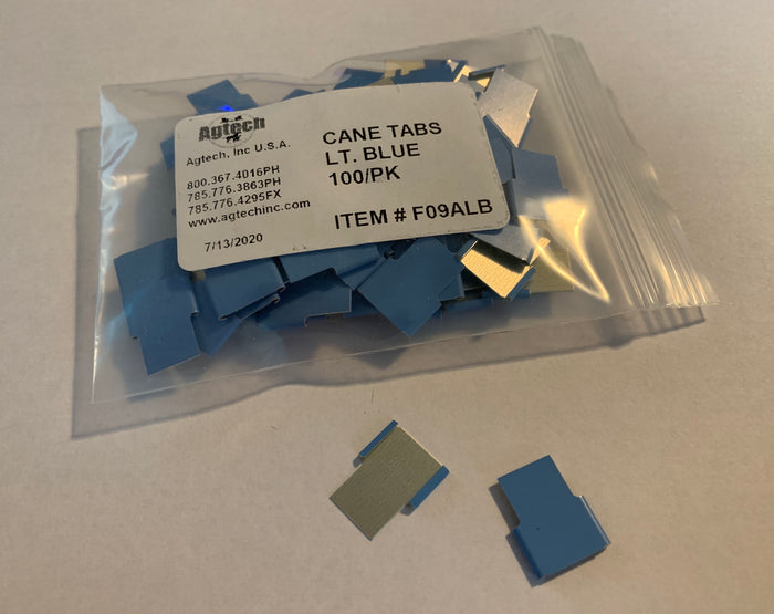 Cane Tabs, Light Blue 100/Bag