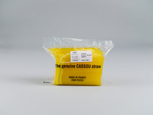 Straws, 0.25cc, W&P, Pastel Yellow, 2000/Bag