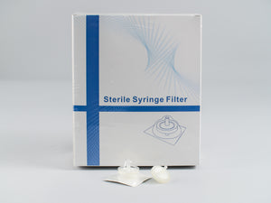 Syringe Filter, Sterile, 25mm Diameter, 0.22um, 100/Box