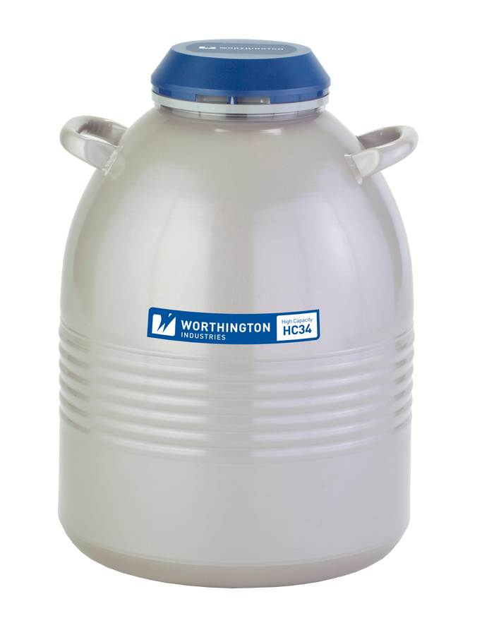 Nitrogen Tank, 34HC, w/ 6x11 Inch Canisters, Each
