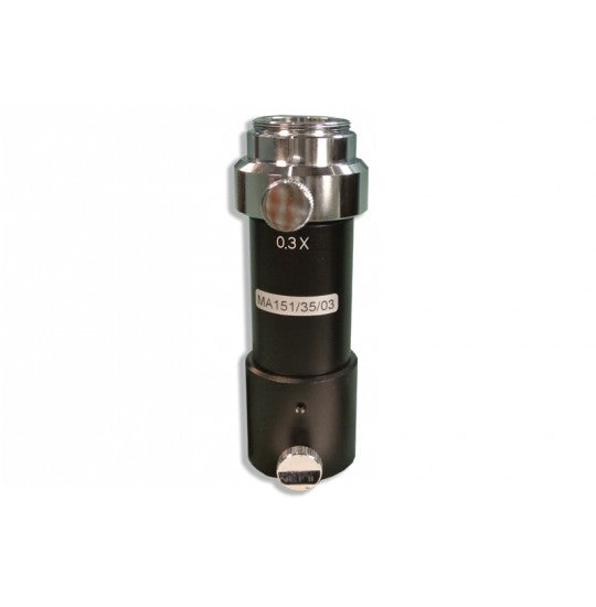"C" mount adapter w/ 0.3X lens, required for attaching camera to Meiji microscopes
